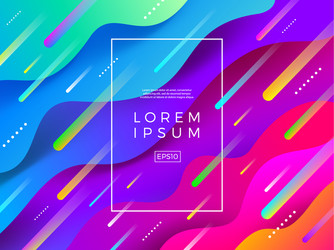 Dynamic Colorful Abstract Background vector image