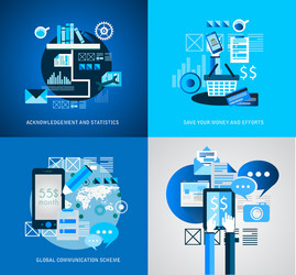 flat style infographic ui icons to use for your vector image