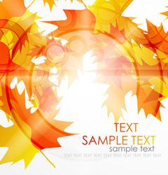 Autumn leaves background vector