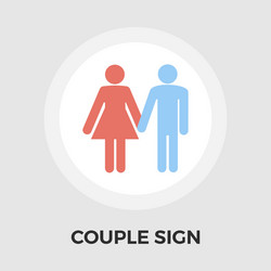 Couple sign flat icon vector