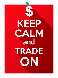 keep calm and play trade vector