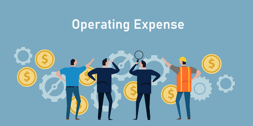 Opex operating expenses operational expenditures Vector Image
