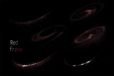 a separate design element copper set of curls vector image