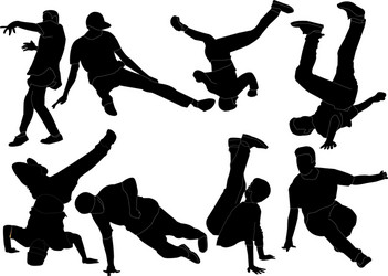 Break dance collection vector