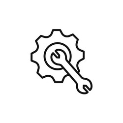 engineering service icon set collection for web vector image