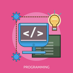 programming conceptual design vector image