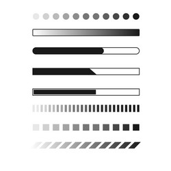 Web progress loader interface load icon upload vector