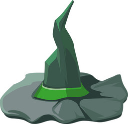 cartoon witch hat vector