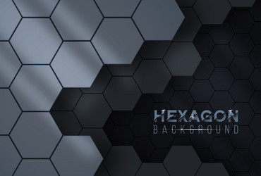 hexagon background with multiple color illusion vector image