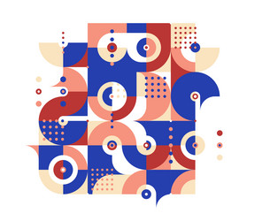 abstract geometric background modular tiling vector image