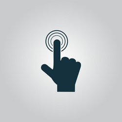 Click hand icon pointer vector