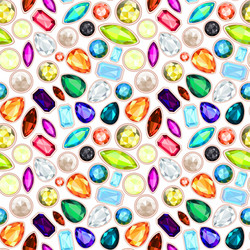 Sparkling Gemstone Pattern vector image