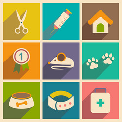 flat with shadow concept and mobile application vector