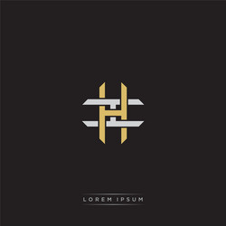 Overlapping Initial Monogram Logo vector image