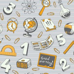 School pattern Royalty Free Vector Image - VectorStock