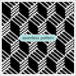 seamless patterns with halftone dots 6 vector image