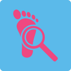 audit icon from commerce buttons overcolor set vector image