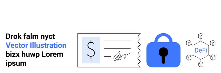 digital wallet security with check payment vector image