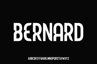 display alphabet font design suitable vector image