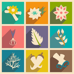 flat with shadow concept and mobile application vector