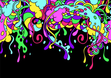 Seamless pattern with slime and tentacles vector