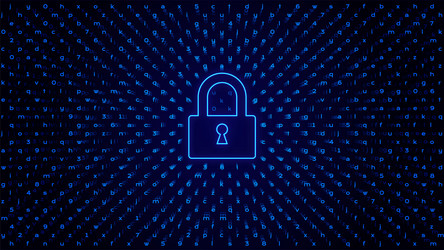 Abstract Tech Background - Lock Access vector image