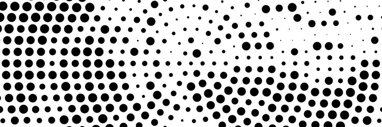 halftone random circles dots pattern vector image