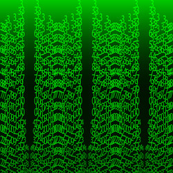 matrix concept abstract technology background vector image