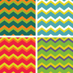 Tile pattern set with zig zag background vector