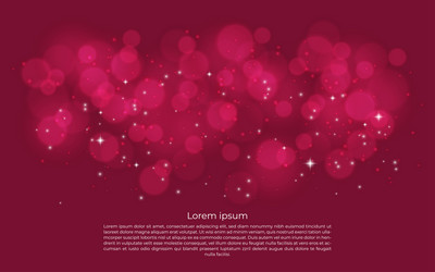 abstract magenta background design with bokeh vector image