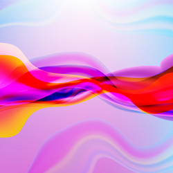 Colorful flow poster with line banner vector