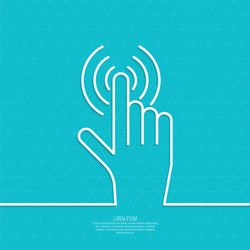 Hand Click Cursor vector image