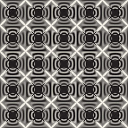 seamless pattern repeating geometric elements vector image