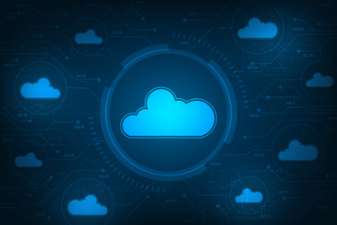 linked data upload network interface vector image