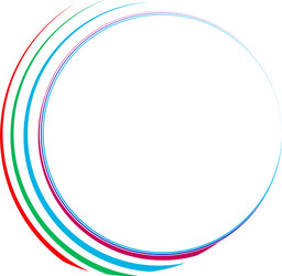 radial abstract geometric circle design element vector image