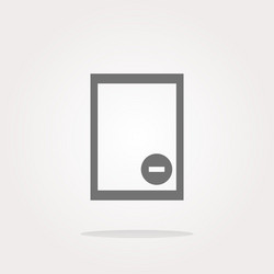 text file sign icon delete document symbol vector image