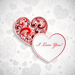 Hearts background Royalty Free Vector Image - VectorStock