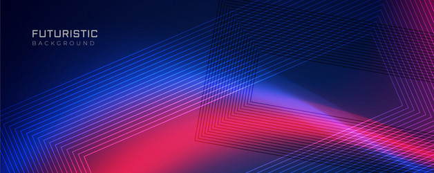 futuristic line background with light effect vector