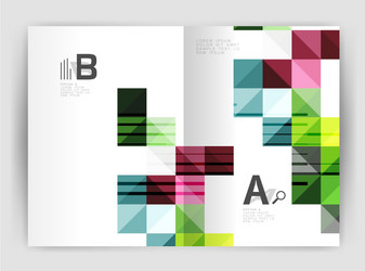square minimalistic abstract background vector image