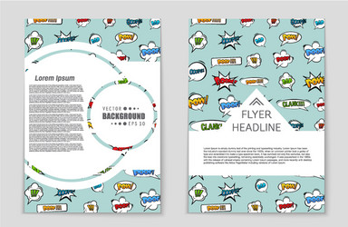Abstract layout background set for art vector
