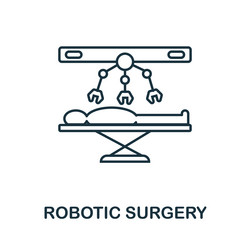 Robotic surgery icon simple element from vector