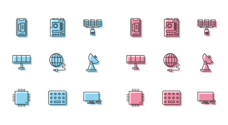 Set line processor with microcircuits cpu pills vector