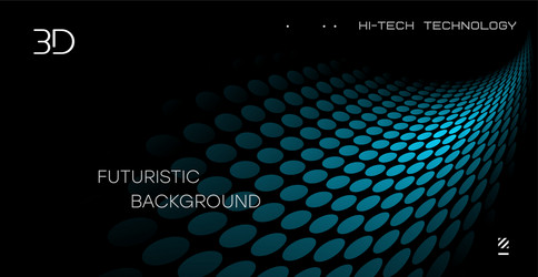 3d abstract background with surface twisting vector image