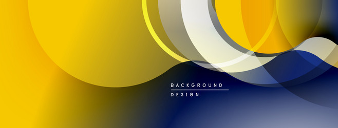 abstract design features overlapping circles vector image