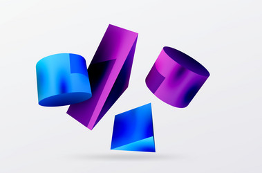3d abstract background shapes triangle vector image