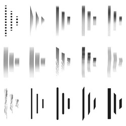 abstract stripe design minimal line art distorted vector image