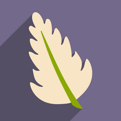 flat with shadow icon and mobile application herbs vector image
