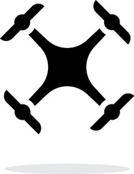 Quadcopter drone icon Royalty Free Vector Image