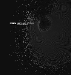 composed of particles swirling abstract graphics vector image