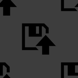 floppy disk upload web icon flat design seamless vector image